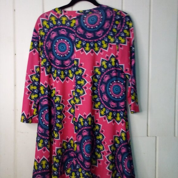 Simply Southern Blouse Tunic Women S 3/4 Sleeve Asymmetrical Hem Pineapple Crabs - Picture 13 of 15